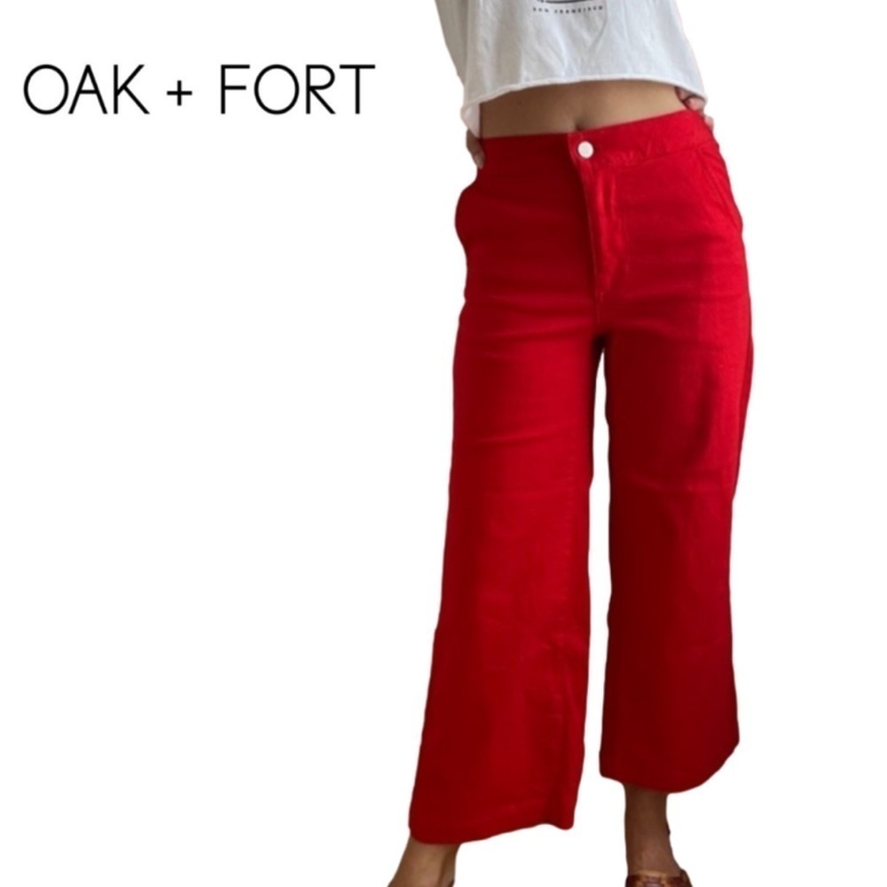 Oak + Fort Twill Wide Leg Pant